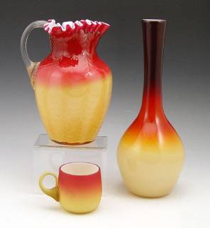 Antique glass and crystal